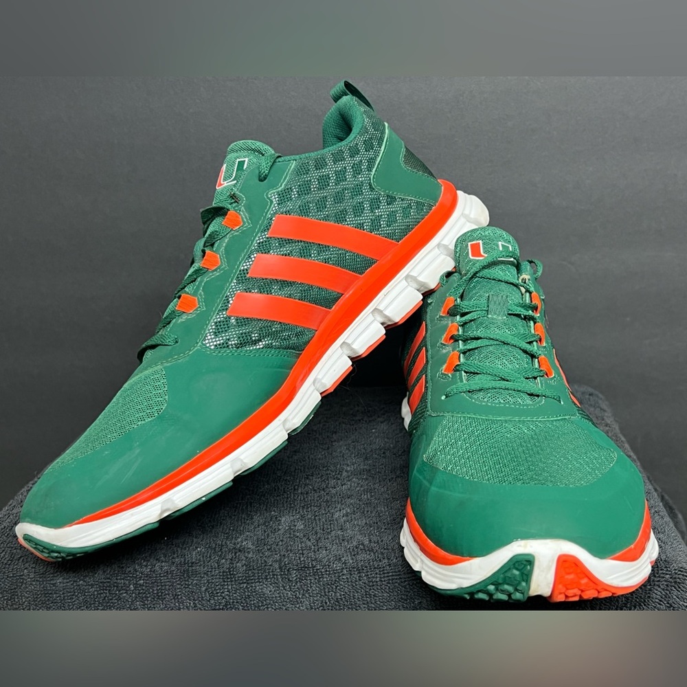 Adidas SPEED TRAINERS Player Issued Miami Hurricanes TEAM EXCLUSIVE SIZE 16 RARE - Picture 3 of 11